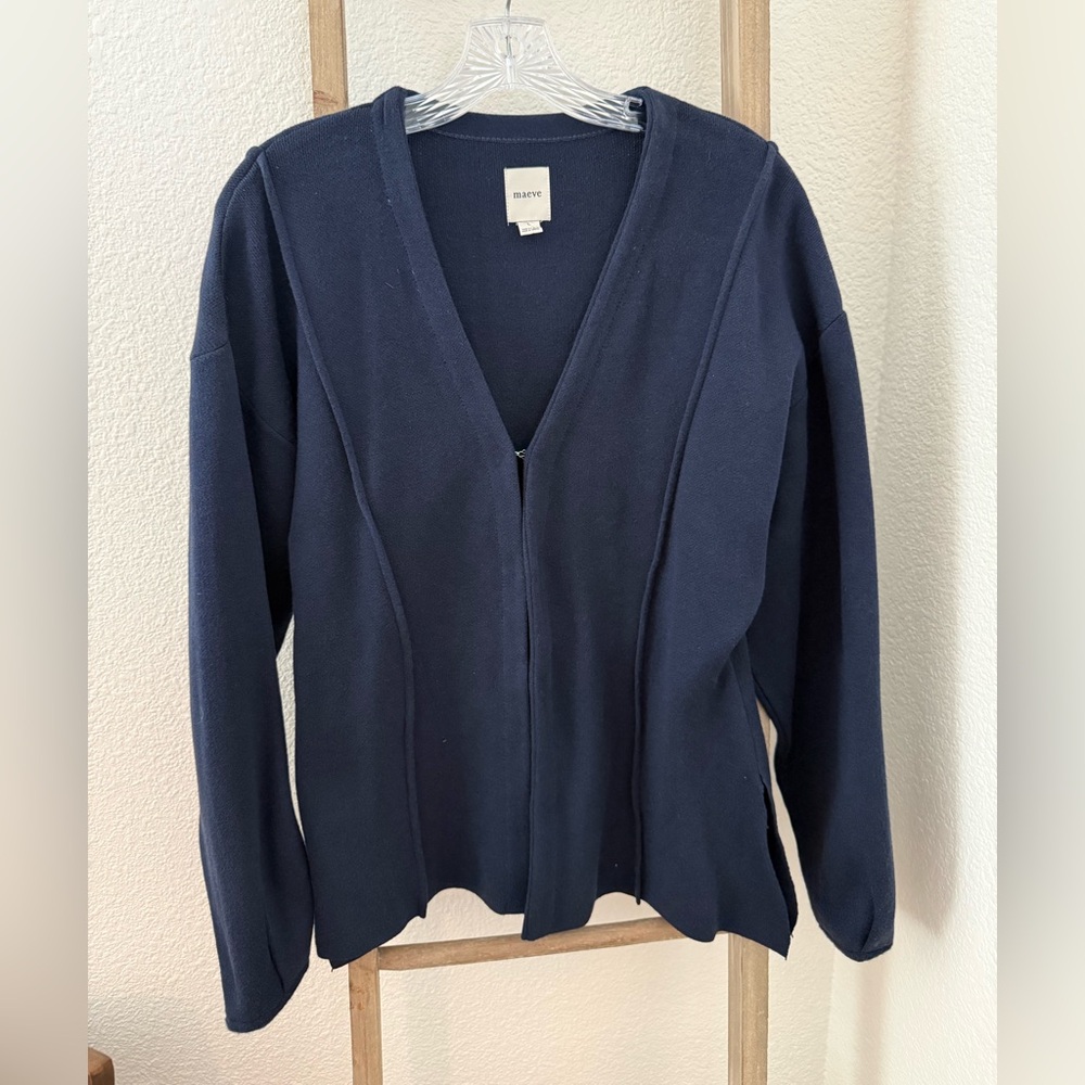 NWOT Maeve by Anthropologie Navy Sweater - Picture 5 of 9